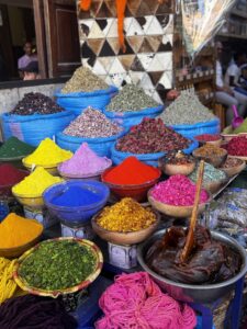 Moroccan spices in the market